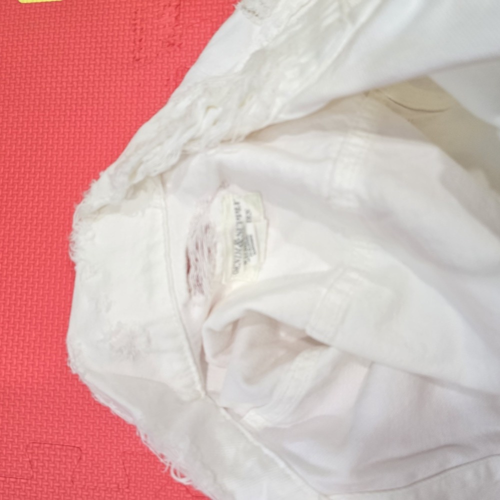 NWT‎ Denim & Supply Ralph Lauren White Distressed Trucker Jacket Womens XL... - Picture 11 of 12